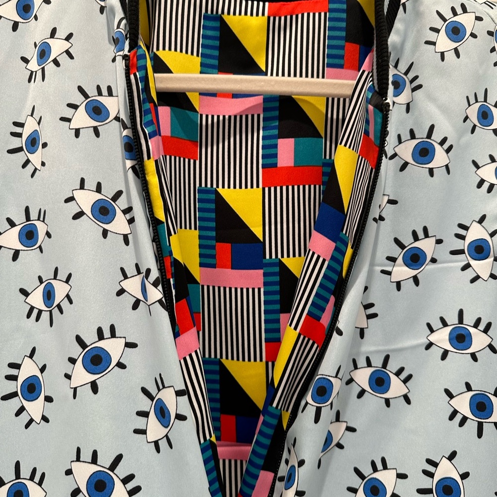 Colorful Geometric Patterned Jacket - Picture 5 of 6